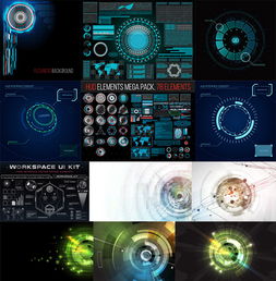 信息科技背景矢量素材 办公商务与生活工作的完美融合